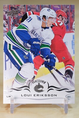 2018-19 Upper Deck Hockey Base #429 Loui Eriksson - Vancouver Canucks