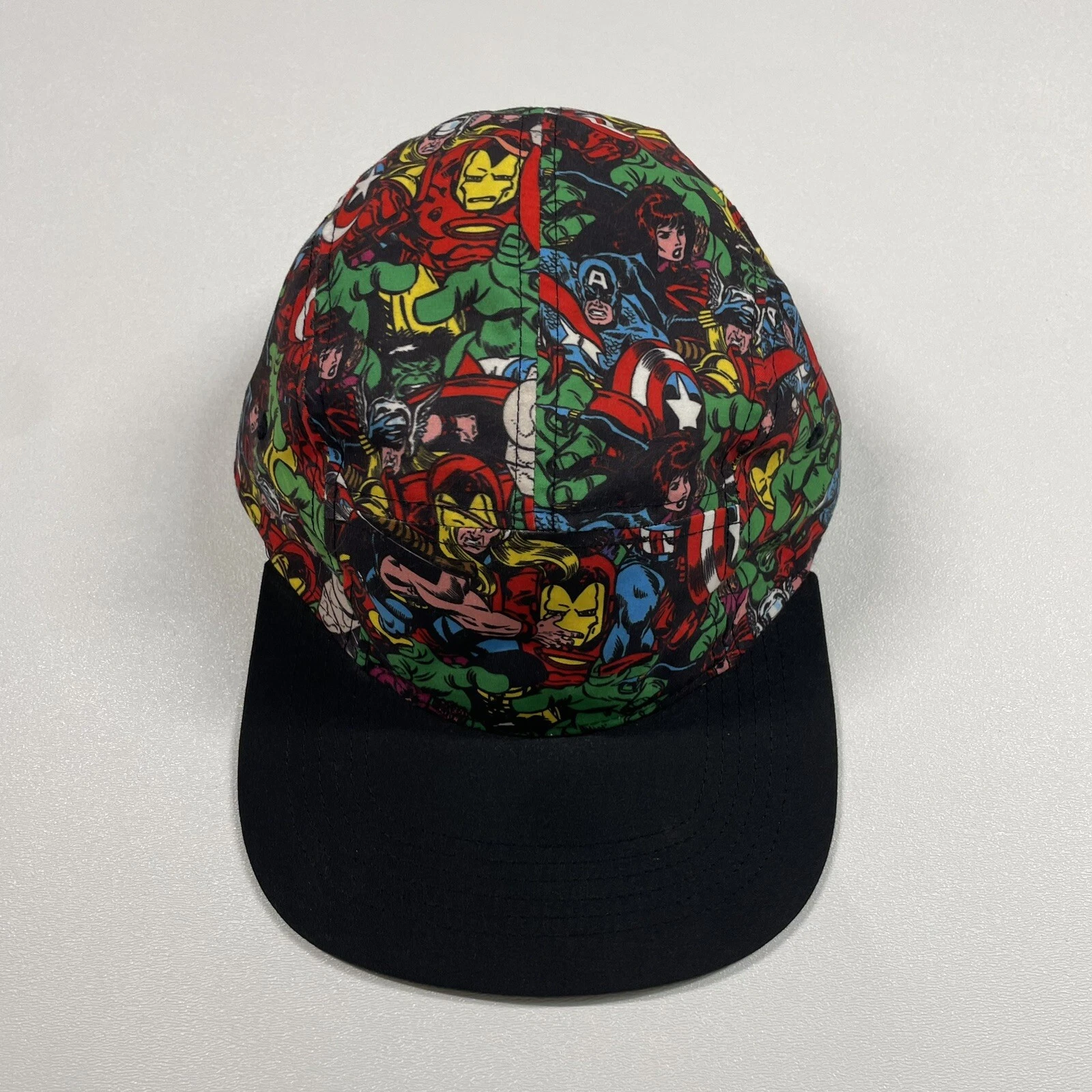 Marvel Comics Hat Cap Men Multicolor Strapback Iron Man Captain America Thor AOP