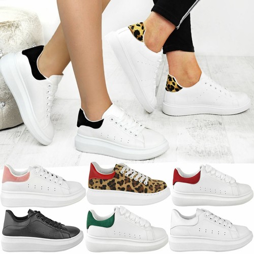 ladies thick soled trainers