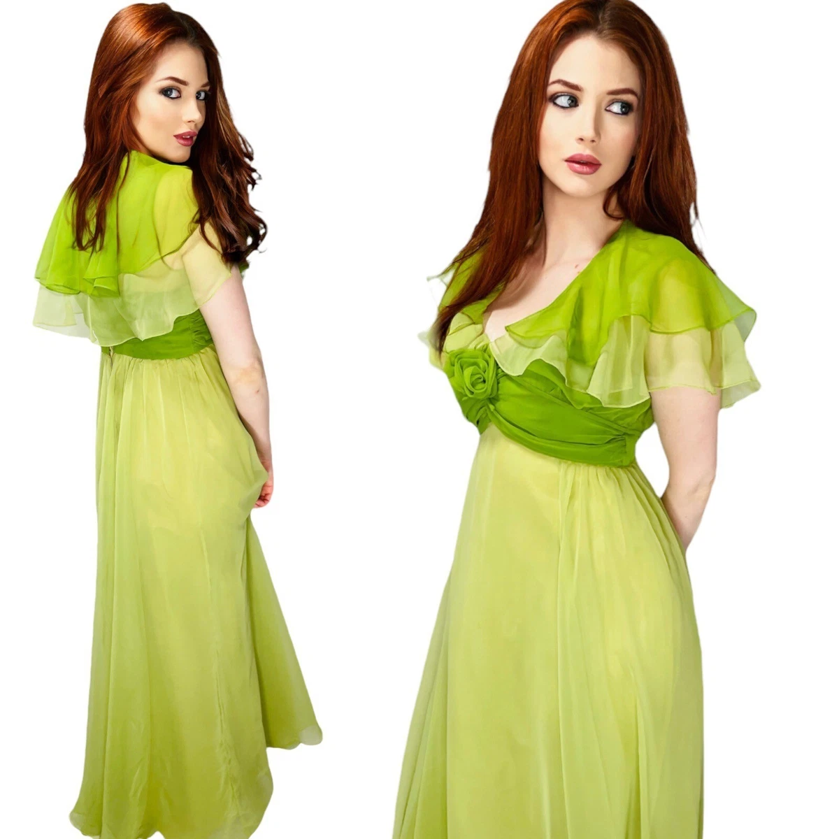 ebay vintage formal dresses Vintage Evening Dresses with 3D Florals Lace Appliques Bridal Floor Length
