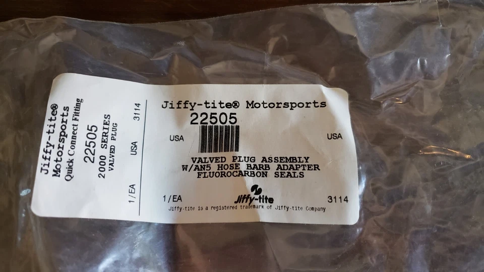 Jiffy-Tite Quick Connect Fitting #22505 2000 Series - Image 3 of 3