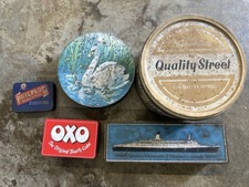 Vintage Tins. Quality Street, Rothmans, OXO, Swan, Screwfix