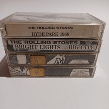 Lot/4 Vintage Early The Rolling Stones Music Cassette Tapes Pre-owned