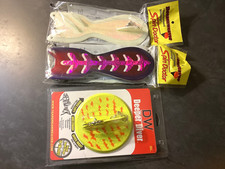 TWO (2) NEW DW 10 inch SpinDoctors (UV Asst.Colors) & 1 NEW DW Deeper Diver #5