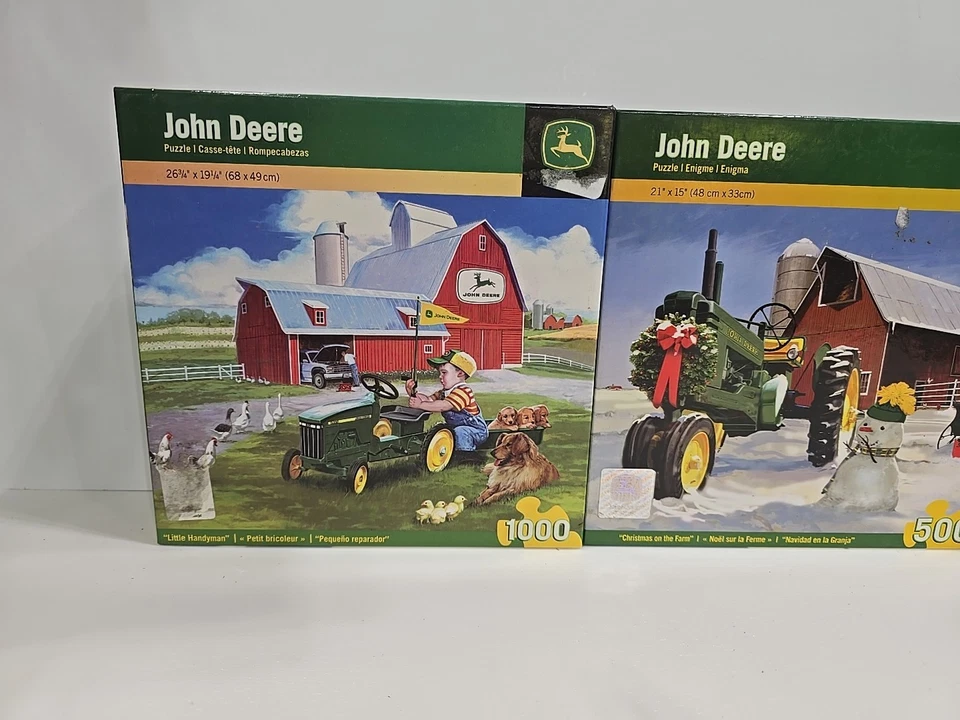 John Deere Master Piece Puzzles LITTLE HANDYMAN PRIDE OF COUNTRY XMAS ON THE FAR - Image 2 of 4