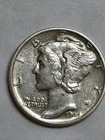 1944-S SILVER Mercury Dime / HIGH GRADE  "S"   SILVER DIME with Original LUSTER