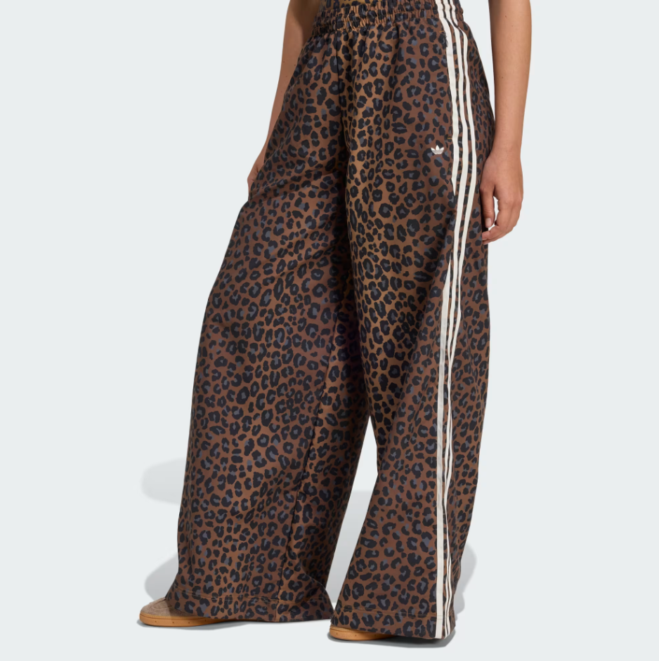 adidas x Originals Leopard Firebird Oversized Track Pants for women JW7302