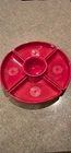 FIESTA 6 pc. entertaining omni relish set -  Scarlet Red  w/ 12" PIZZA bouillon