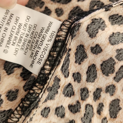 Tokito Curve Top Womens Size 18 Animal Print Blouse Ladies Office Work - Picture 6 of 9