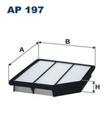 Filtron AP 197 Luftfilter Einsatz FüR Hyundai 28113-3J000