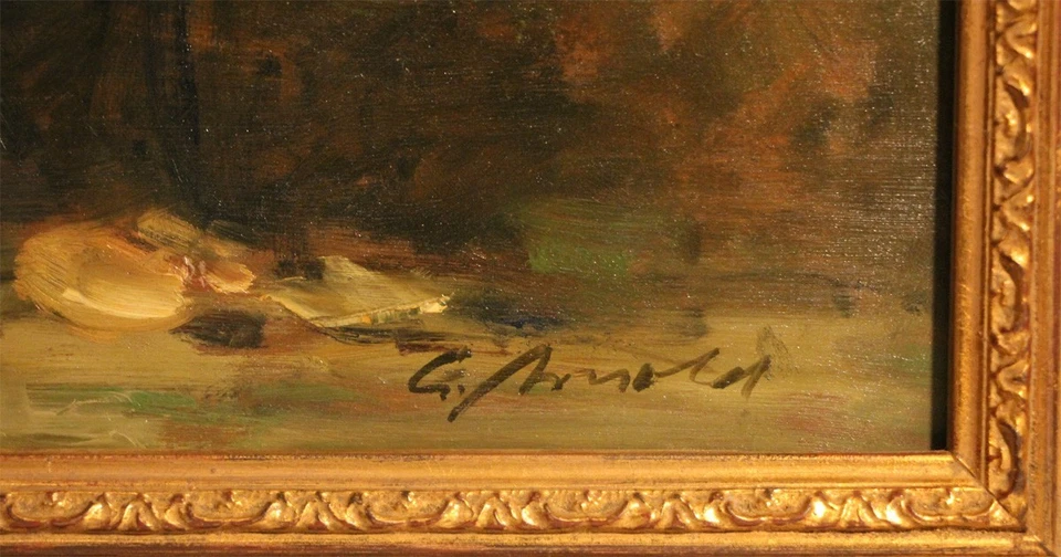 Gerhard ARNOLD (*1938) Ölgemälde Blumenstillleben 1550,- DM - Bild 4 von 4