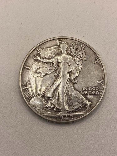 1942 S Walking Liberty Half Dollar 50c 90% Silver
