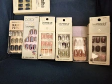 Lot Of 21 Dashing Diva & Impress Press On Nail Manicures