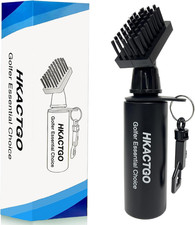 Golf Club Brush Cleaner with Clip and Squeeze Bottle 7.5 Inches Holds 4 Ounces P