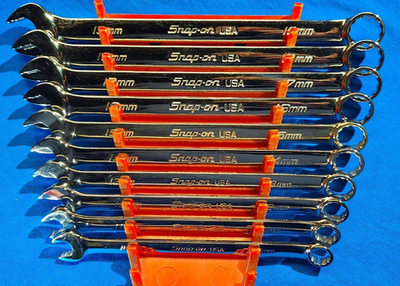 #ad Snap On 10 pc Metric Flank Drive Plus Combination Wrench Set 10–19mm SOEXM710 $255.50
