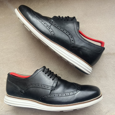 Cole Haan OriginalGrand Wingtip Oxford Black Leather Shoes  Mens 11M Preppy Men main image 3