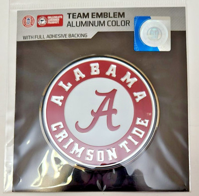 Alabama Crimson Tide NCAA Auto Emblem Aluminum Color Team ProMark