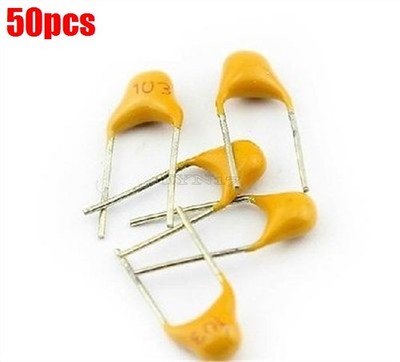 50Pcs Capacitor 0.01UF 103 50V Monolithic Ceramic Ic New sc