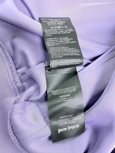 Palm Angels Classic Track Jacket Purple Lilac White Stripe Size L Made in Italy image 5