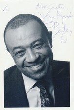 Photograph signed  Paul Boateng Labour Party Politician