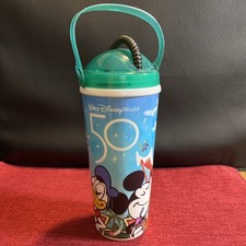 disney world typhoon lagoon 50th refillable soda cup with straw