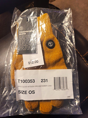 Timberland Touchscreen Compatible Women s Brown Knit Acrylic Gloves OS T100353