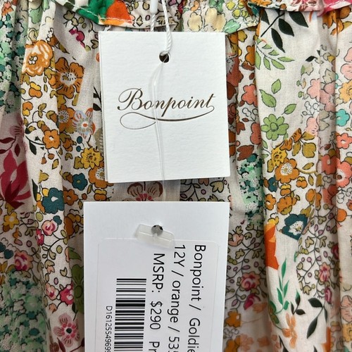 Bonpoint Liberty Goldie Floral Short Sleeve Dress Size 12 - Picture 8 of 12