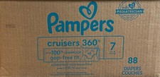 Pampers cruisers 360 size 7/88 Diapers Couche 41Lb O 19Kg 100 Leakpoof