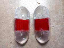 CLASSIC MINI COOPER S MK1 LUCAS CLEAR REAR BACK LIGHT LENSES WORKS BMC RARE 1275