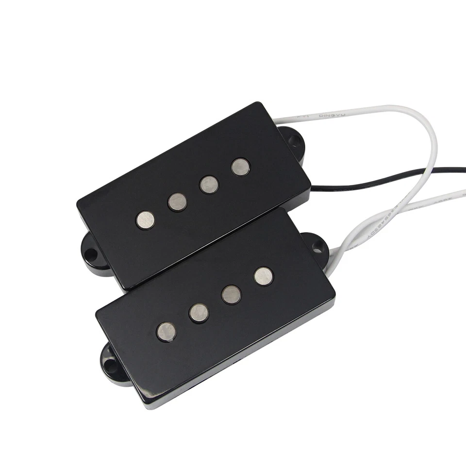 FLEOR PB Bass Pickup Alnico 5 Open Style für 4-saitigen Precision Bass Balck