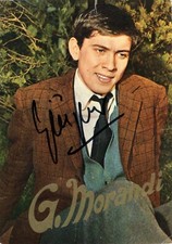GIANNI MORANDI Cartolina Ufficiale Autografata Signed Postcard Proof