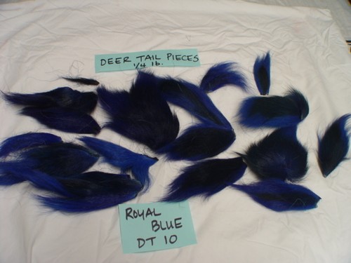 WHITETAIL DEER BUCKTAIL PIECES HAIR (1/4 LB Dyed Tails SECTIONS ) Fly Tying Jigs - Picture 6 of 14