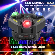 150W LED Moving Head Light Laser projector Beam RGBW DMX Party Disco Stage Light
