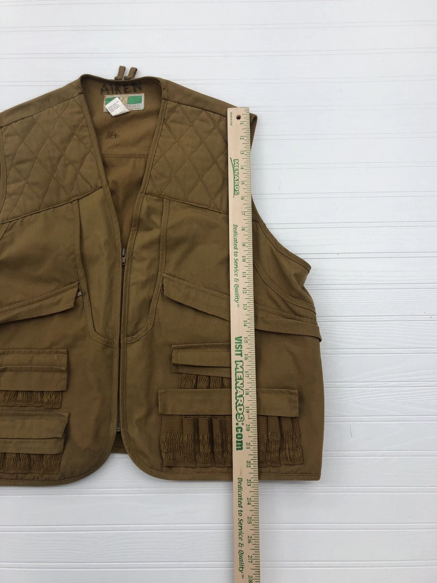 Game Winner Sportswear Khaki Duck Canvas Bird Hunting Vest Adult Size Large 42