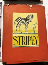 Stripey A Little Zebra by Hamilton Williamson, Berta Hader,  1939 HB First Ed.