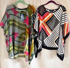 Lot Of 2 women beach cover ups / Or Use As A Shear Top - 1 NEW With Tags. OSFA