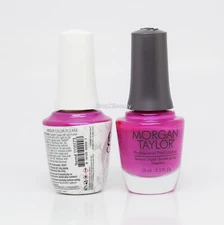 Gelish DUO Soak Off Gel Polish + Morgan Taylor Lacquer - #173 Amour Color Please