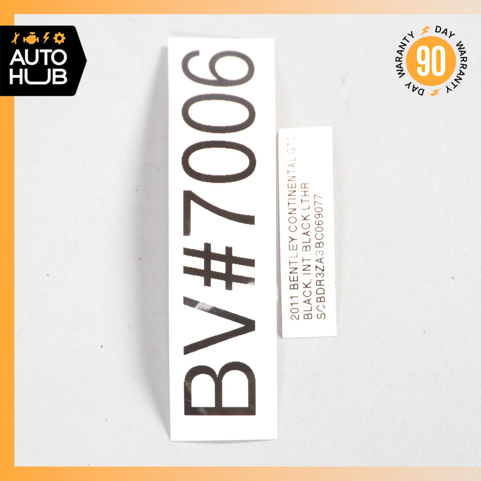 07-12 Bentley Continental GTC Left & Right A Pillar Weather Strip Gasket OEM 59k
