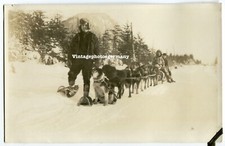 D5108 Foto Nord - Amerika  Trapper Mountain Men Schlittern - Hund Indianer
