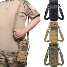 Tactical Molle Water Bottle Pouch Holder Water Bottle Kettle Carrier with Strap