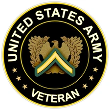 United States Army Veteran Bumper Sticker Vinyl Soldier Decal 5"