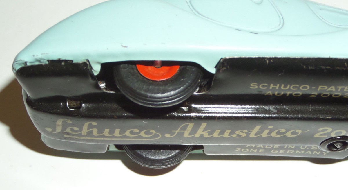 ORIGINAL VINTAGE 1940's SCHUCO AKUSTICO 2002 TIN WIND-UP KEY SKY