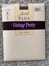 Hanes Fitting Pretty Control Top Pantyhose 2X Taupe Day Sheer