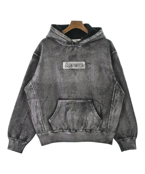Sweat à capuche Supreme argent x noir M 2200460392013