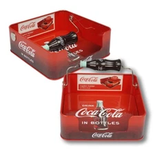 Coca Cola Tin Flat Napkin Holder Dispenser for Coke Lovers