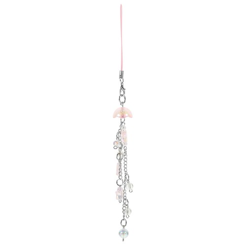 Jellyfish Tassel Mobile Chain Phone Wristlet Strap Lanyard Charm - Zdjęcie 9 z 12