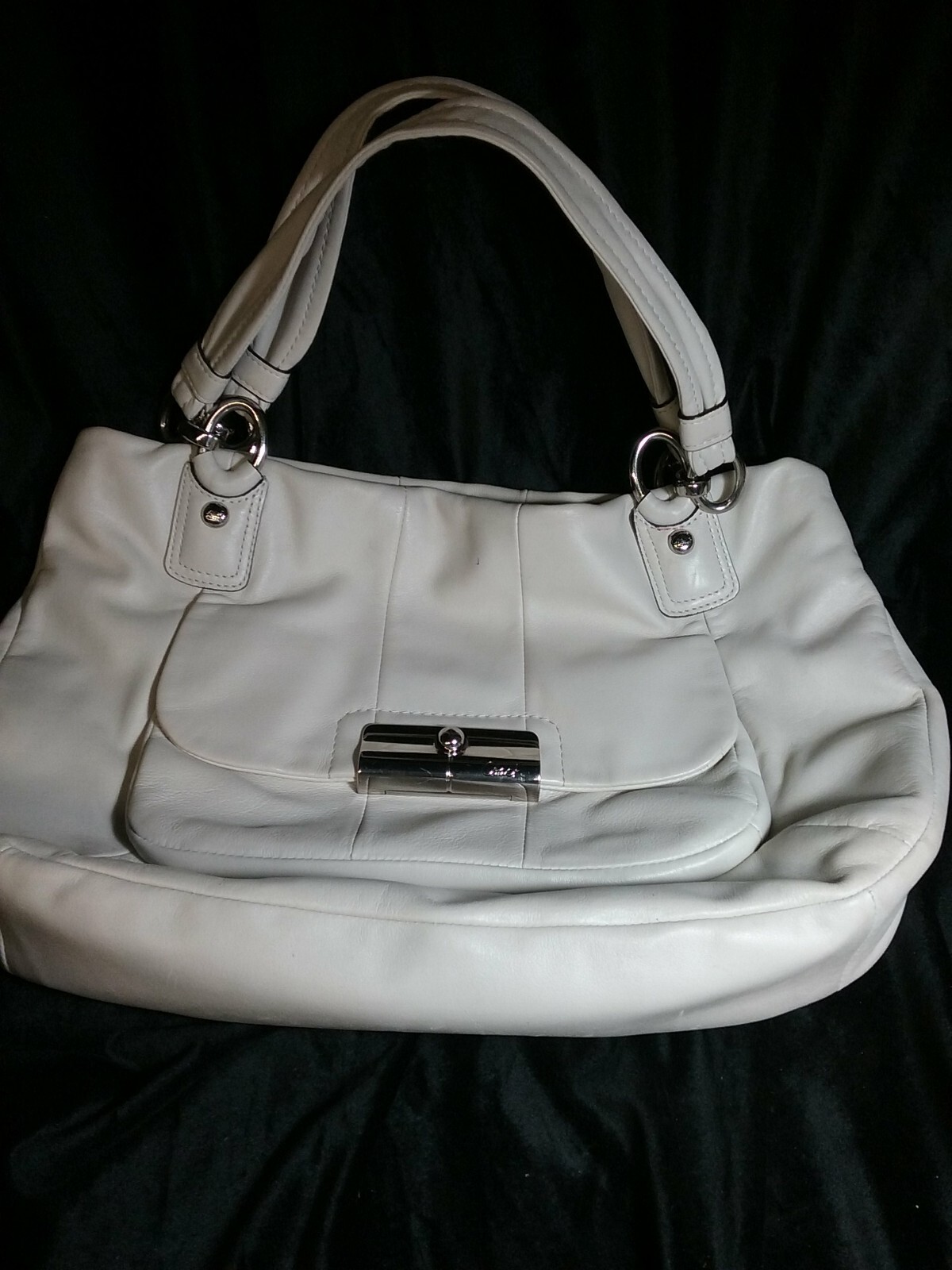 Coach Kristin Leather Zip Top Tote Gem