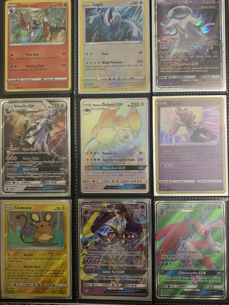 Pokemon Cards Lot Of 9 GX , Secret Rare, Reverse, Holo | eBay