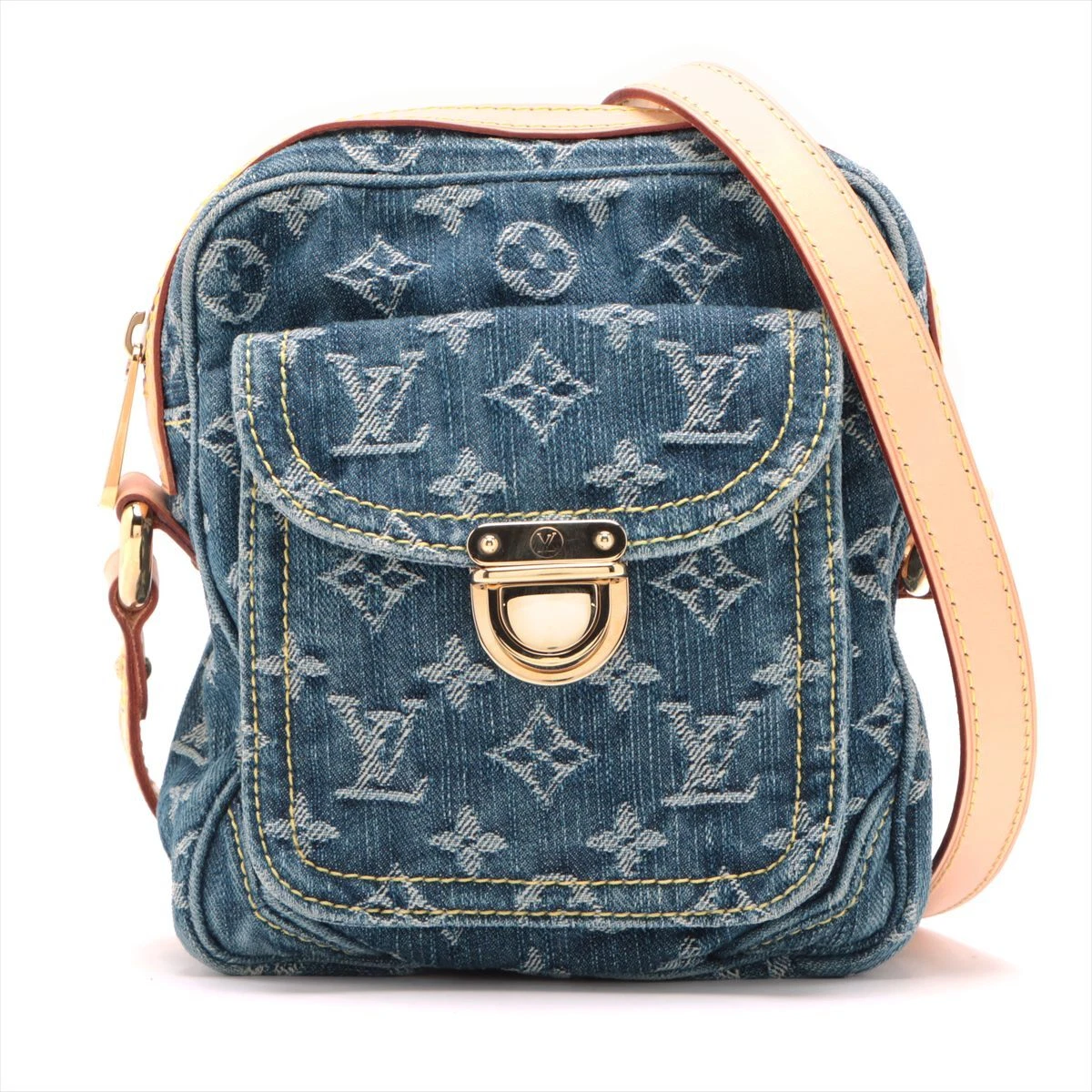 Louis vuitton denim camera bag sale