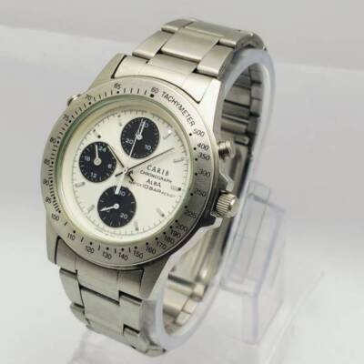 Seiko Alba CARIB Y189-7A10 Panda Dial Chronograph Quartz